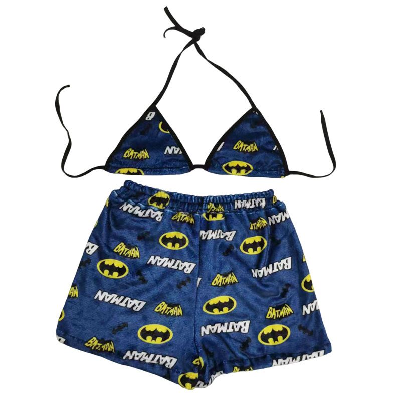 Cartoon Casual Plush Pajamas Set
