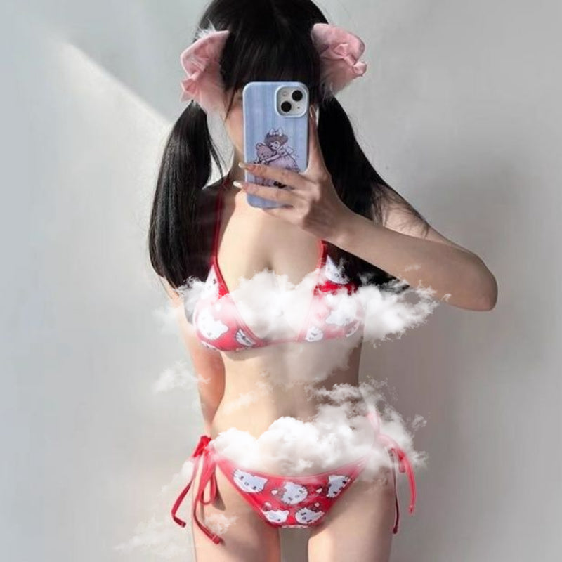 Red Kitty Bikini KI457