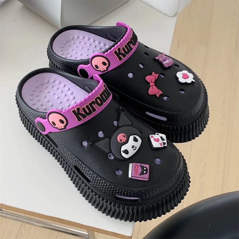 Lovely Kawaii Warm Plush Hole Shoes - Kimi
