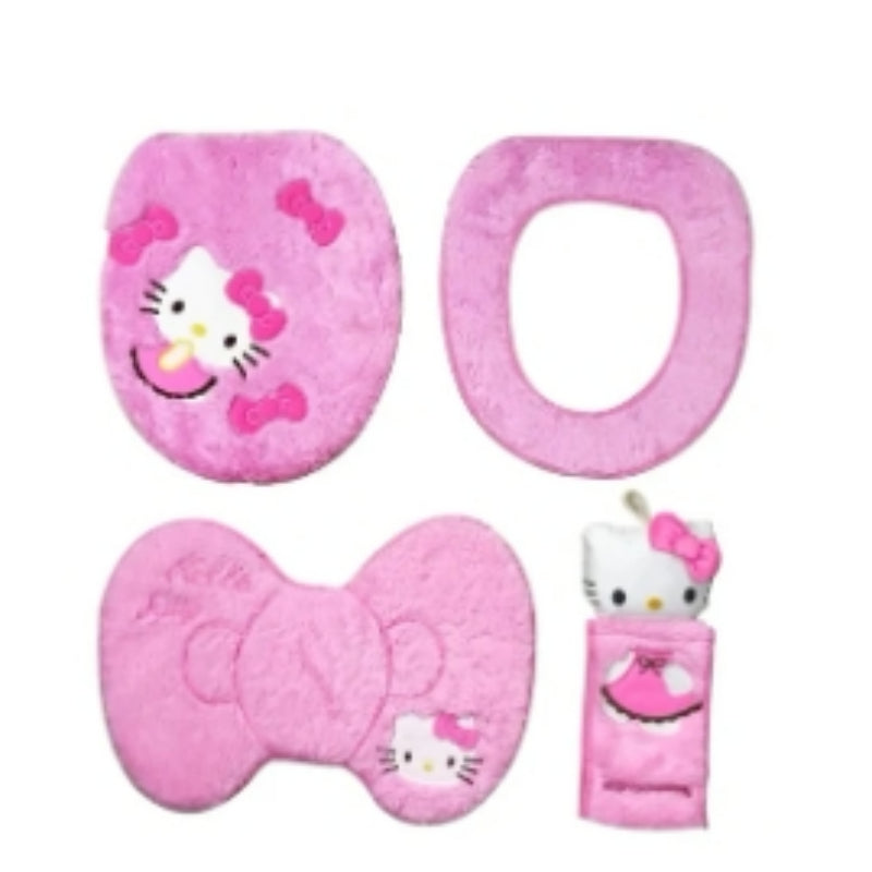 Pink Kitty Toilet Set KI469