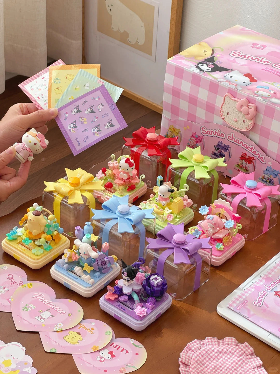 Fingertip Ring box flower star wish building blocks blind box