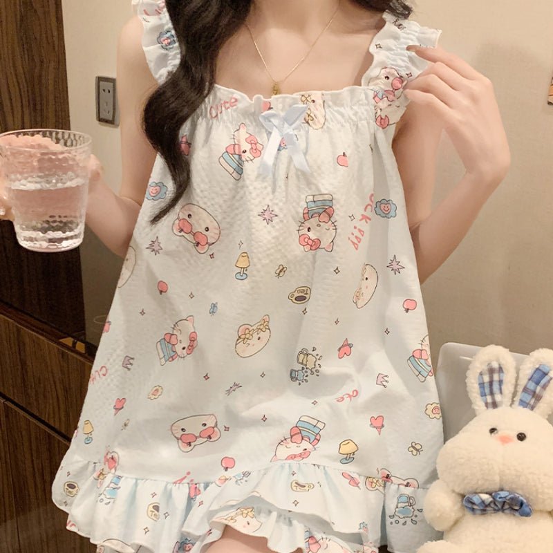 Ensemble de pyjamas à motifs de dessins animés