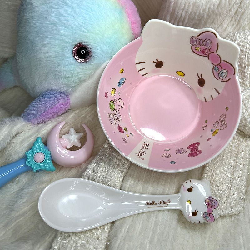 Bol et cuillère Pink Kitty Fairy KI542