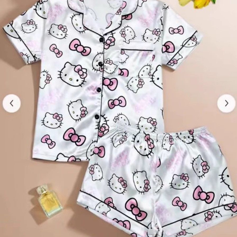 Kawaii Kitty Summer Pajamas Set