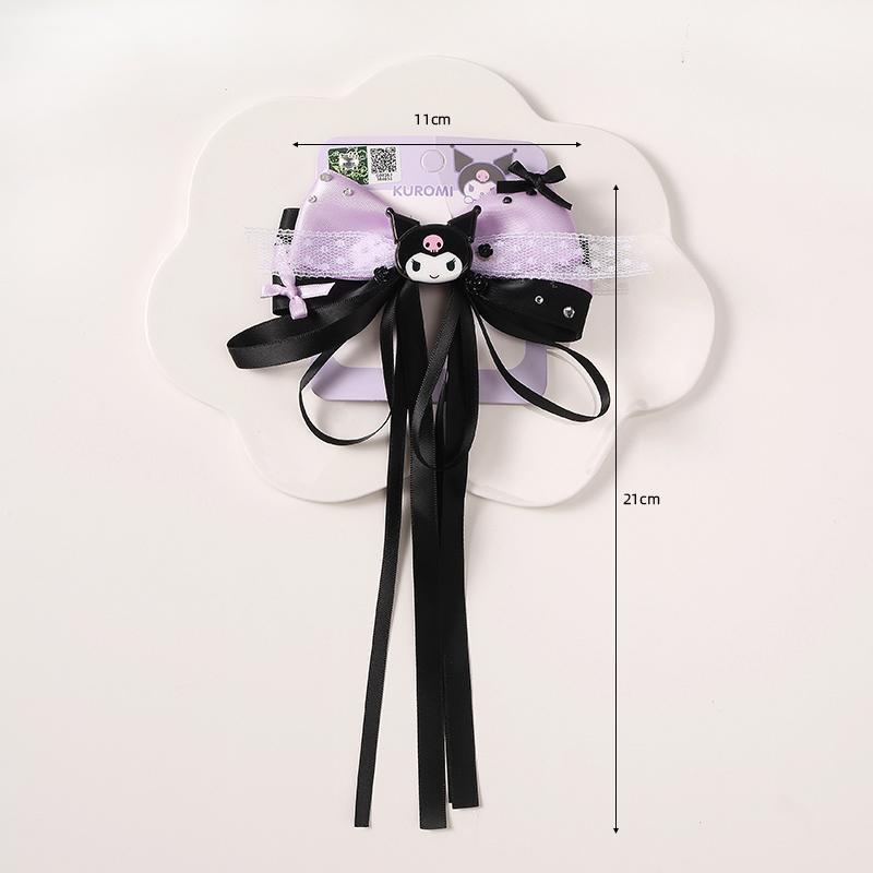 Accessoires pour cheveux violets et noirs en forme de diable kawaii ON1403