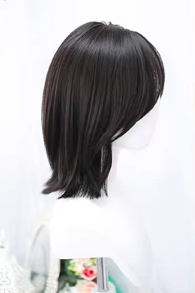 Shoulder Length Curtain Bangs Lolita Wig