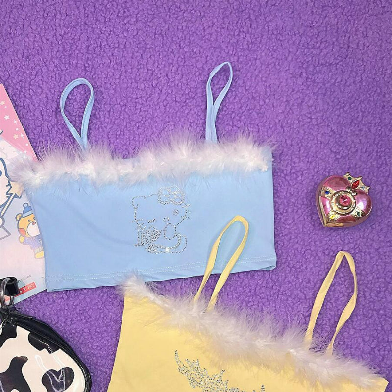 Kitty Bling Crop Top KI451