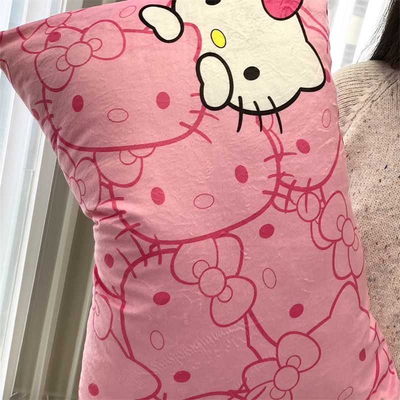 Cute Pink Kitty Pillowcase
