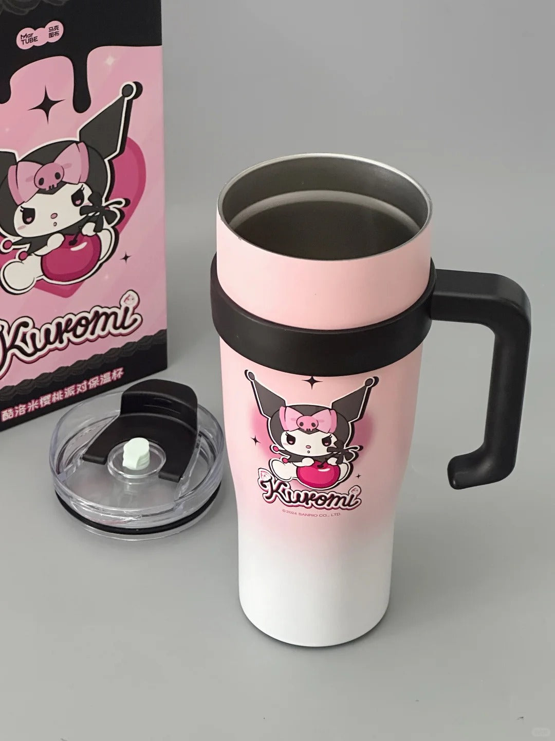 Pink Kuro Cherry Insulated Water Bottle 1200ml