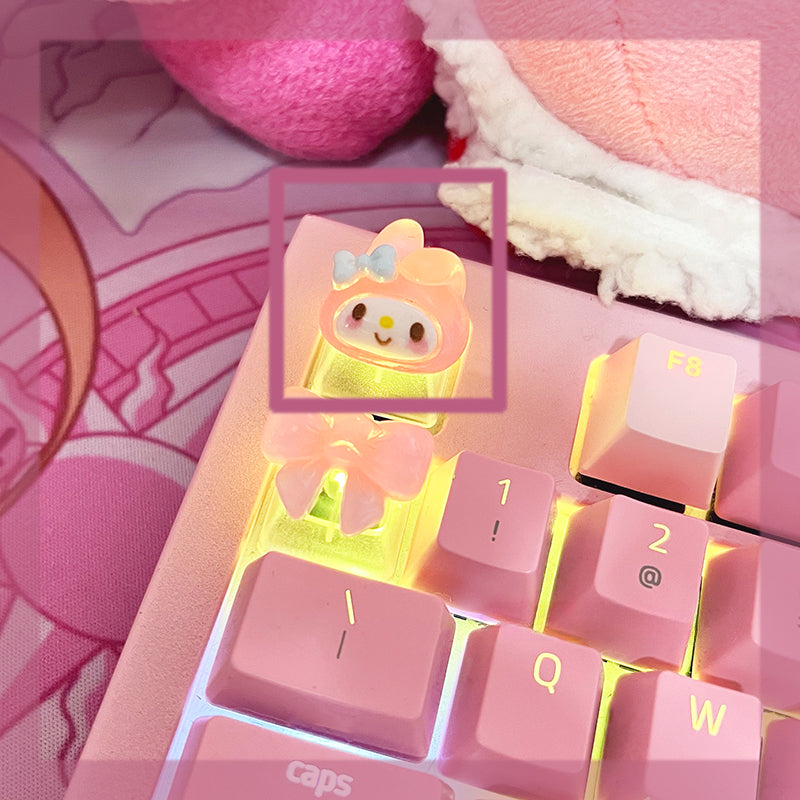 Characters Clear Keycaps - Lovesickdoe
