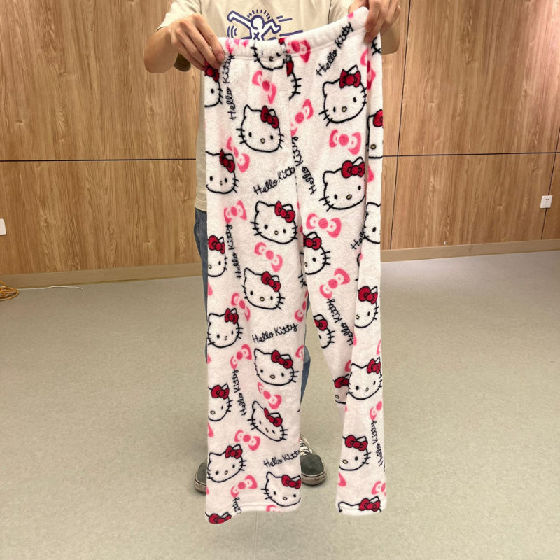 Lässige Haushose mit Kawaii-Cartoon-Kätzchen - Kimi