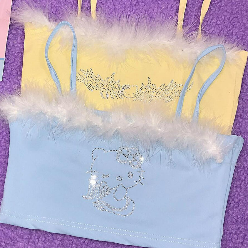 Kitty Bling Crop Top KI451