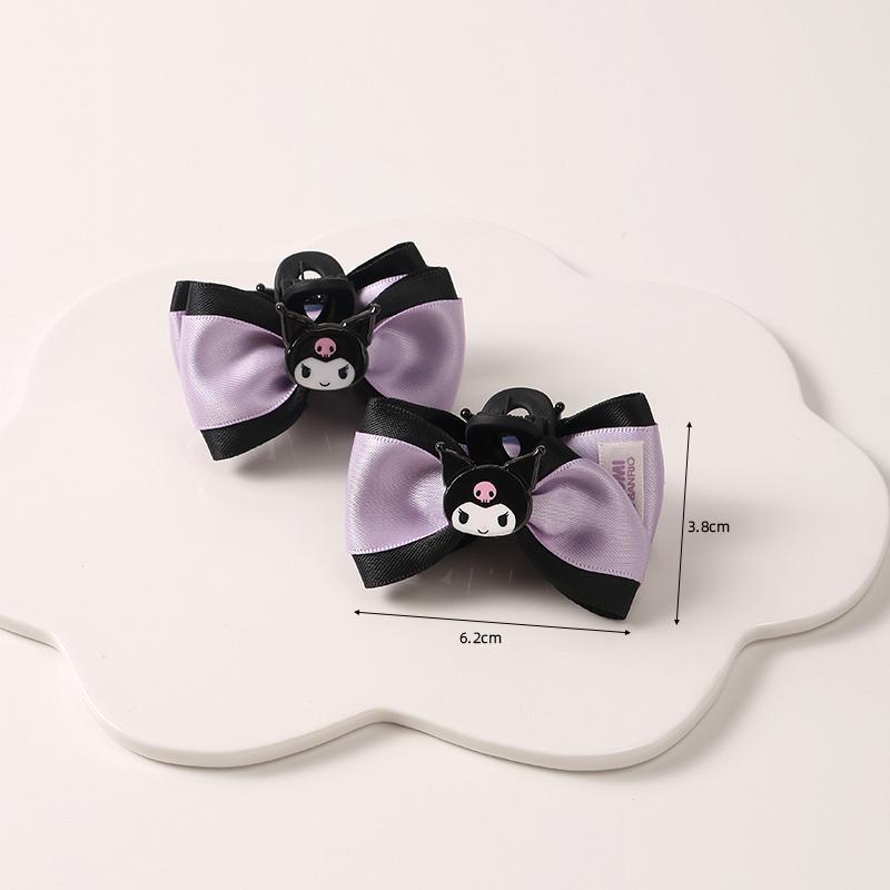 Accessoires pour cheveux violets et noirs en forme de diable kawaii ON1403