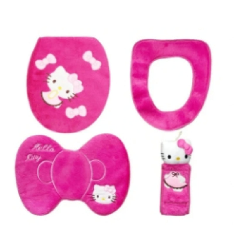 Pink Kitty Toilet Set KI469