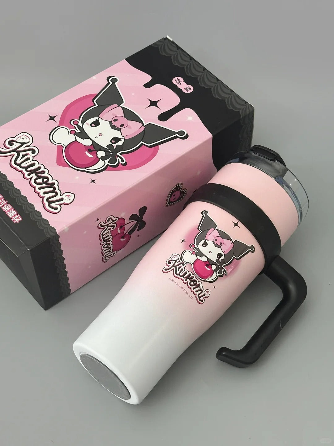 Pink Kuro Cherry Insulated Water Bottle 1200ml