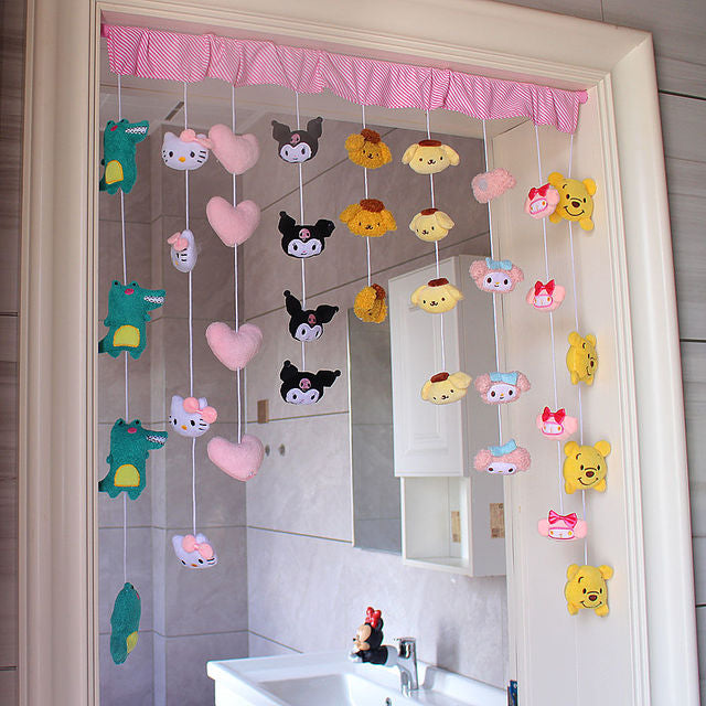 Cartoon Heart Curtain Decorations