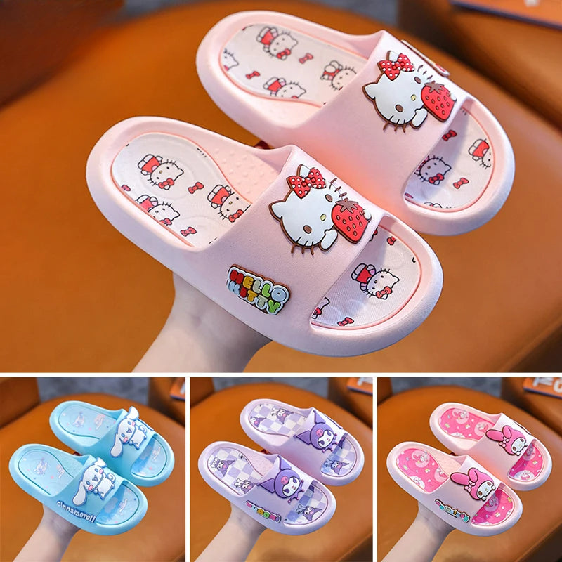 Kawaii Cartoon Kitty Slippers