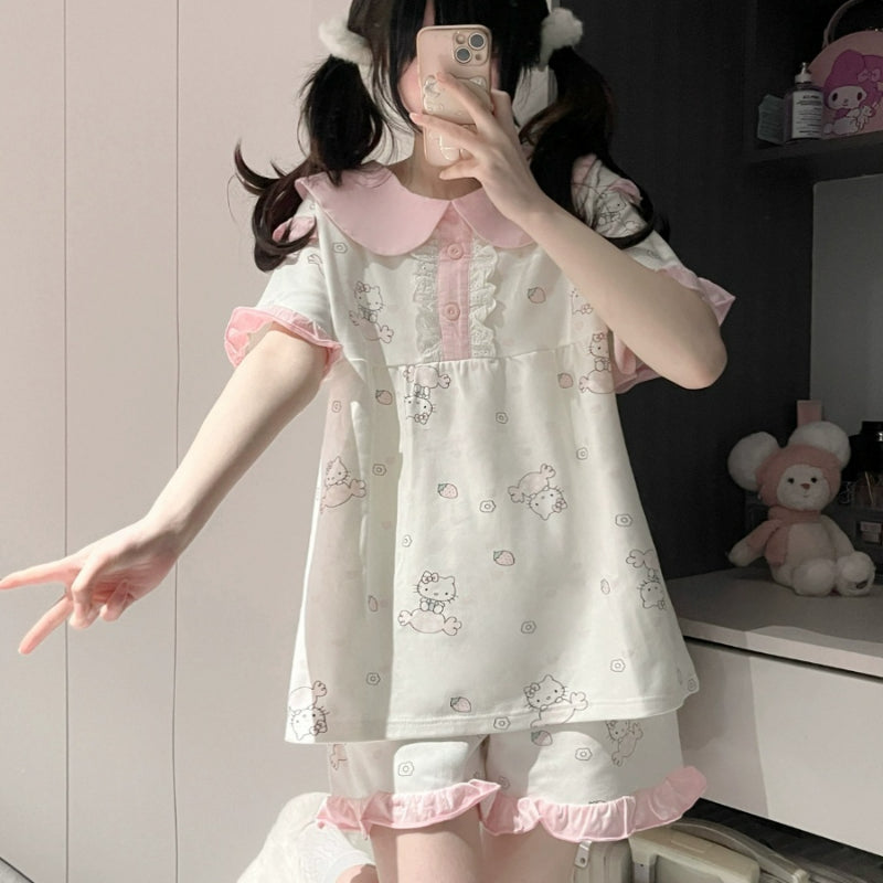 Ensemble de pyjama Sweet Sugar Kitty KI485
