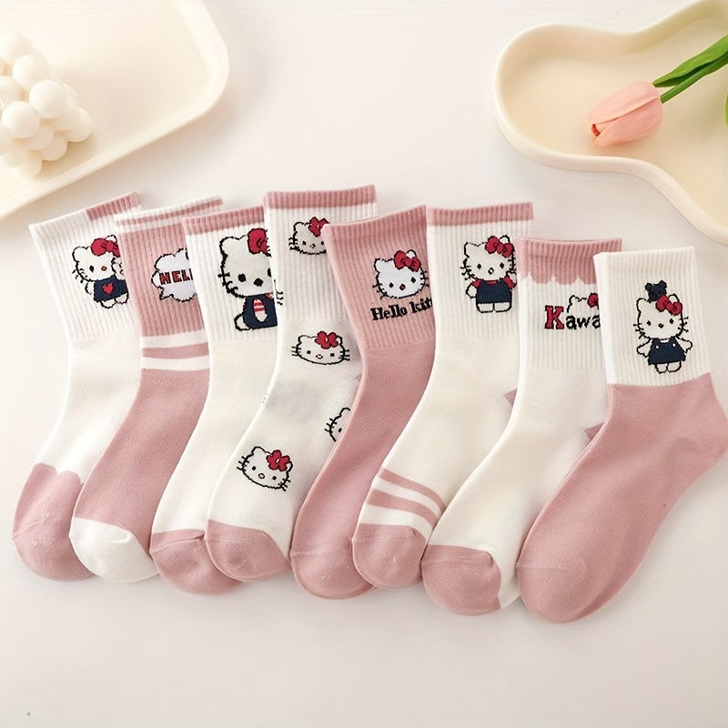 Kitty Cat Stockings - 8 Pairs