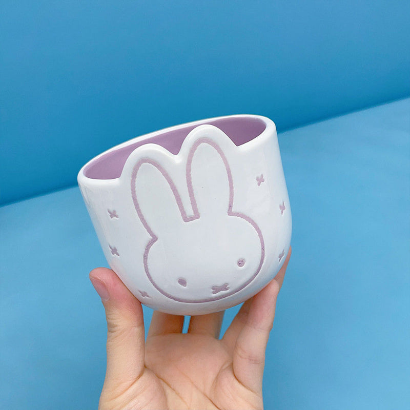Kawaii Bunny Ceramic Bowl Cup - Lovesickdoe
