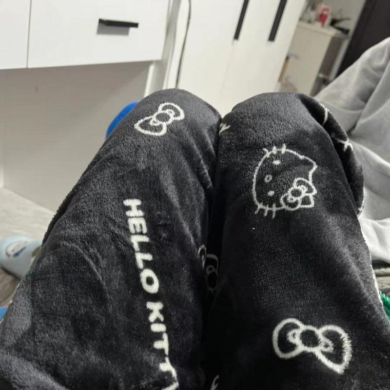 Lässige Haushose mit Kawaii-Cartoon-Kätzchen - Kimi