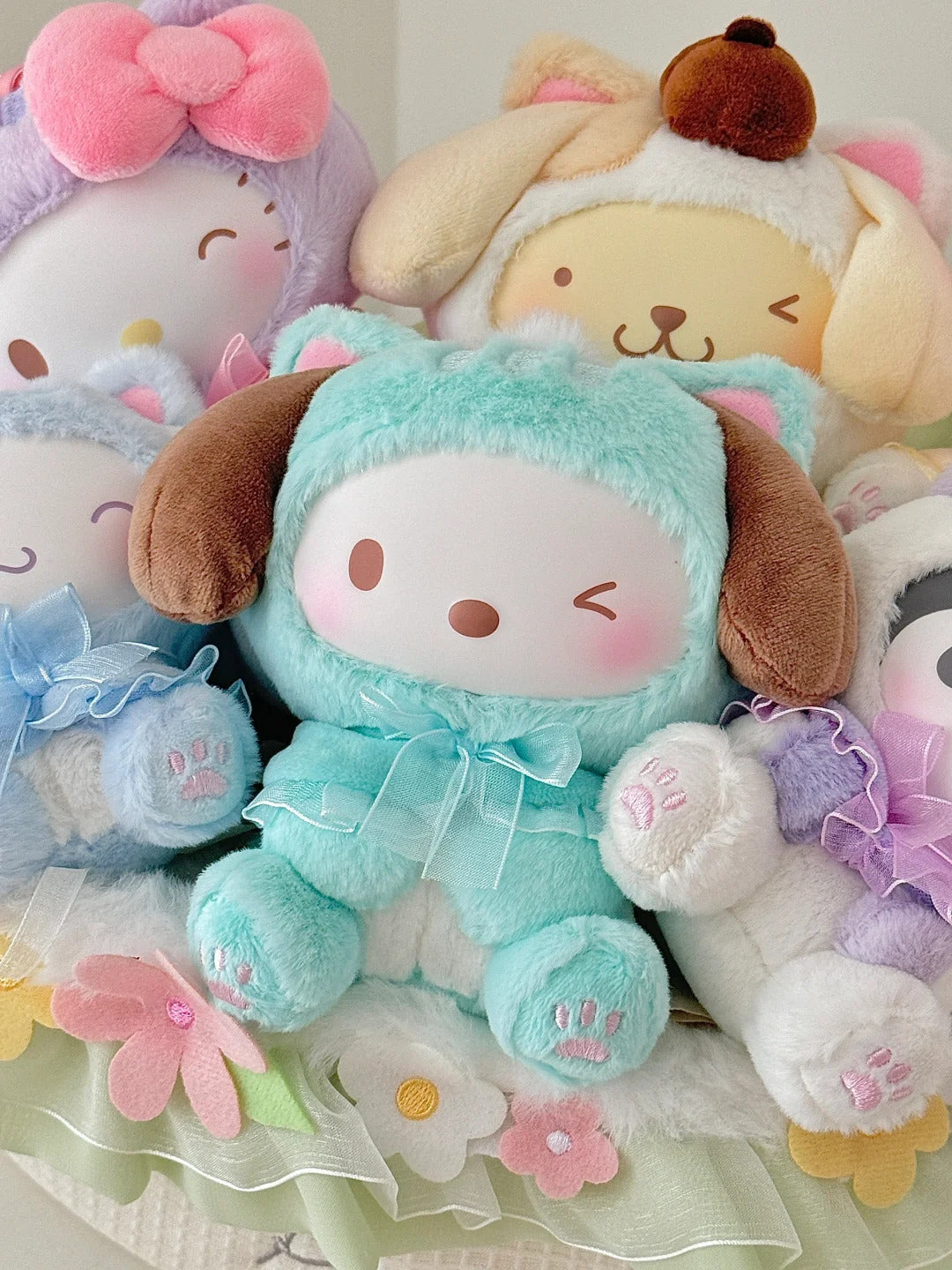 Family Kitten Series Plush Ornament Blind Box