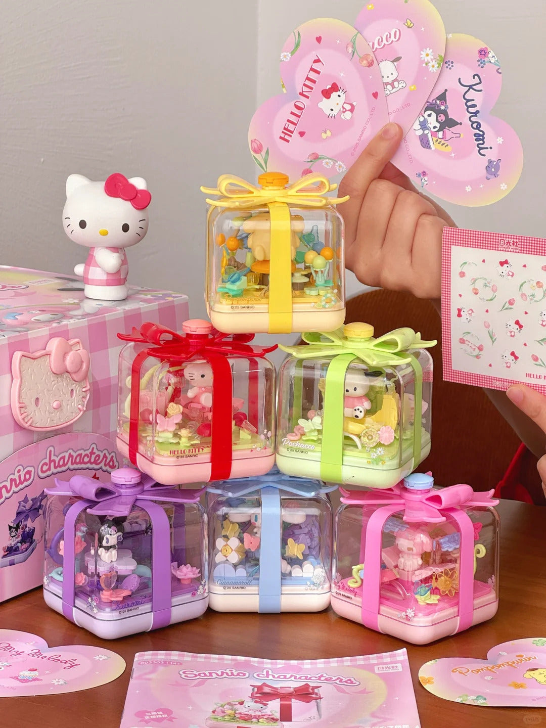 Fingertip Ring box flower star wish building blocks blind box