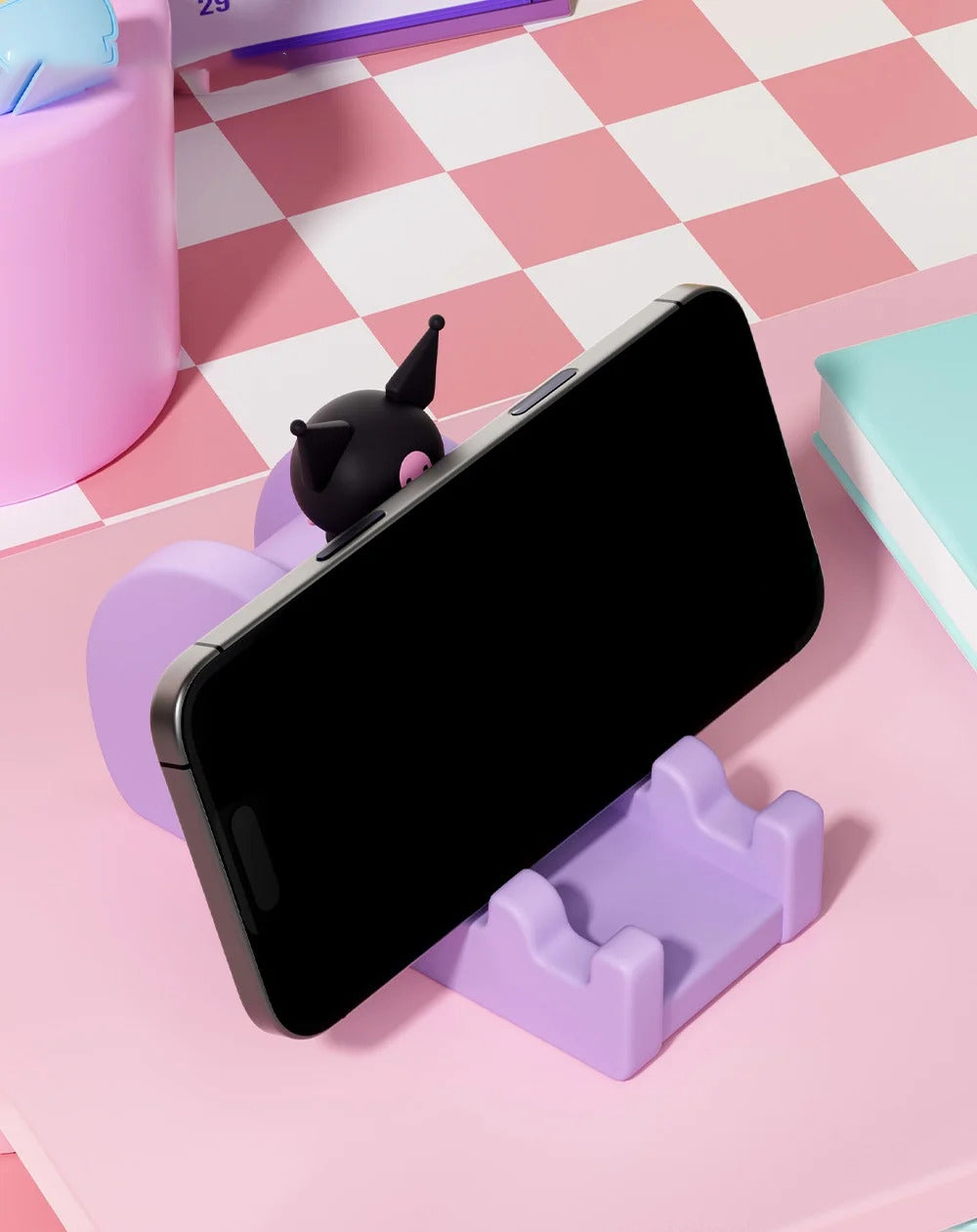 Slide mobile phone holder
