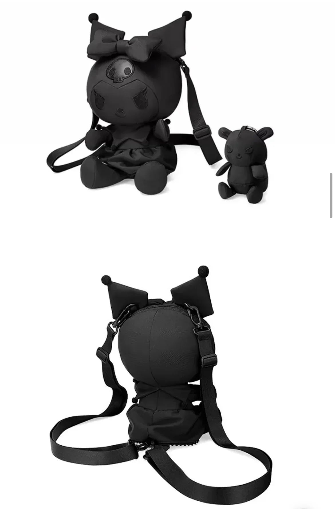 Schwarzer Kuro Dark Angel Rucksack