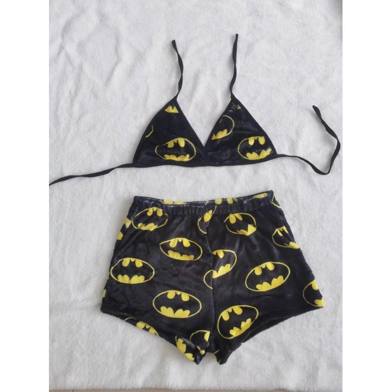 Cartoon Casual Plush Pajamas Set