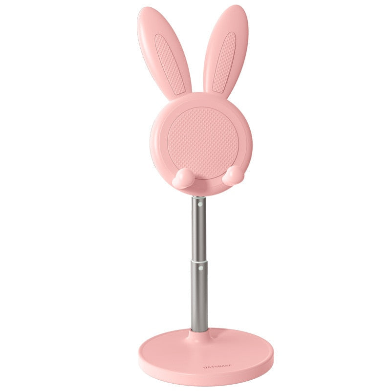 Stand Phone Telescopic Pink Bunny