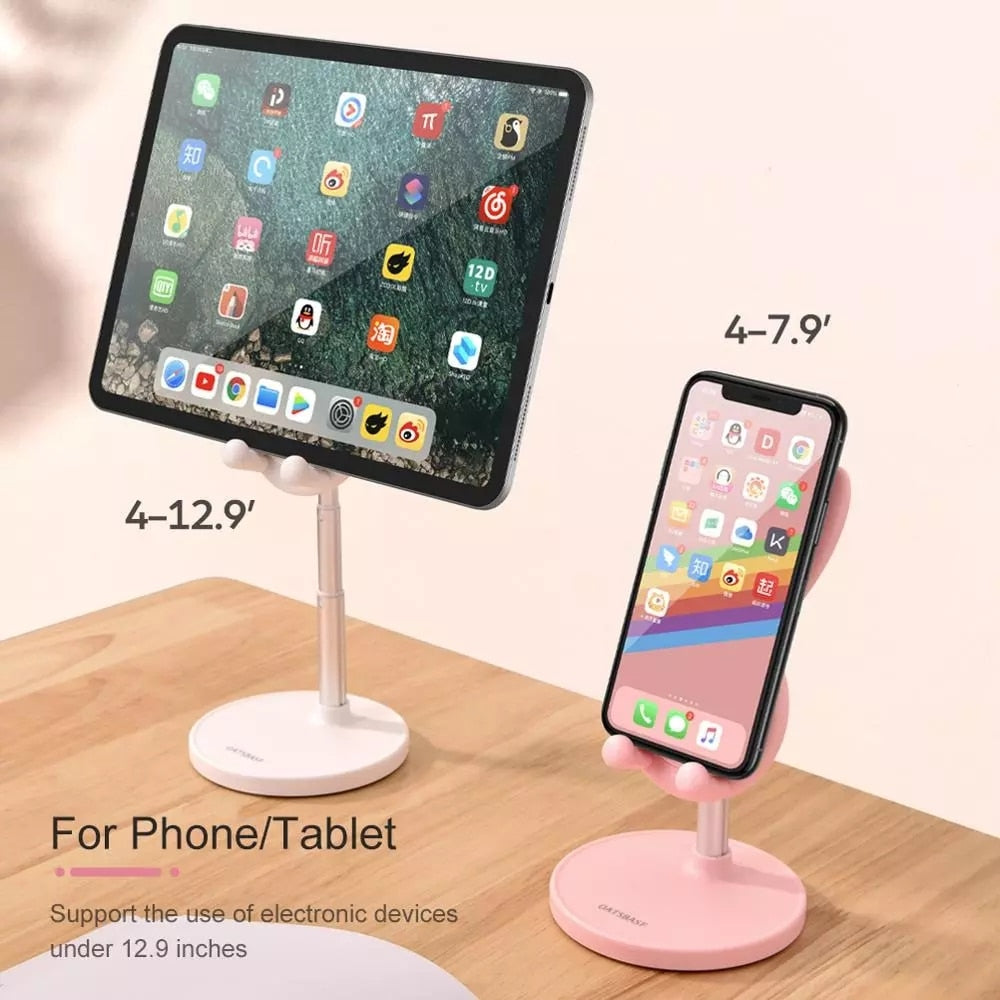 Stand Phone Telescopic Pink Bunny