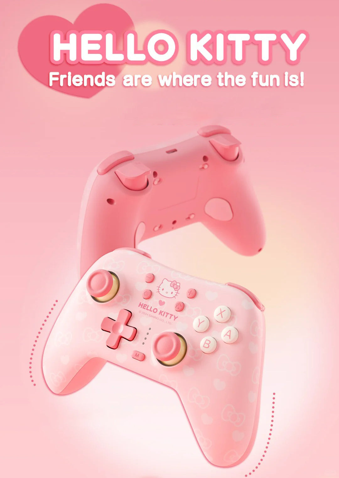 Pink Kitty Wireless Controller