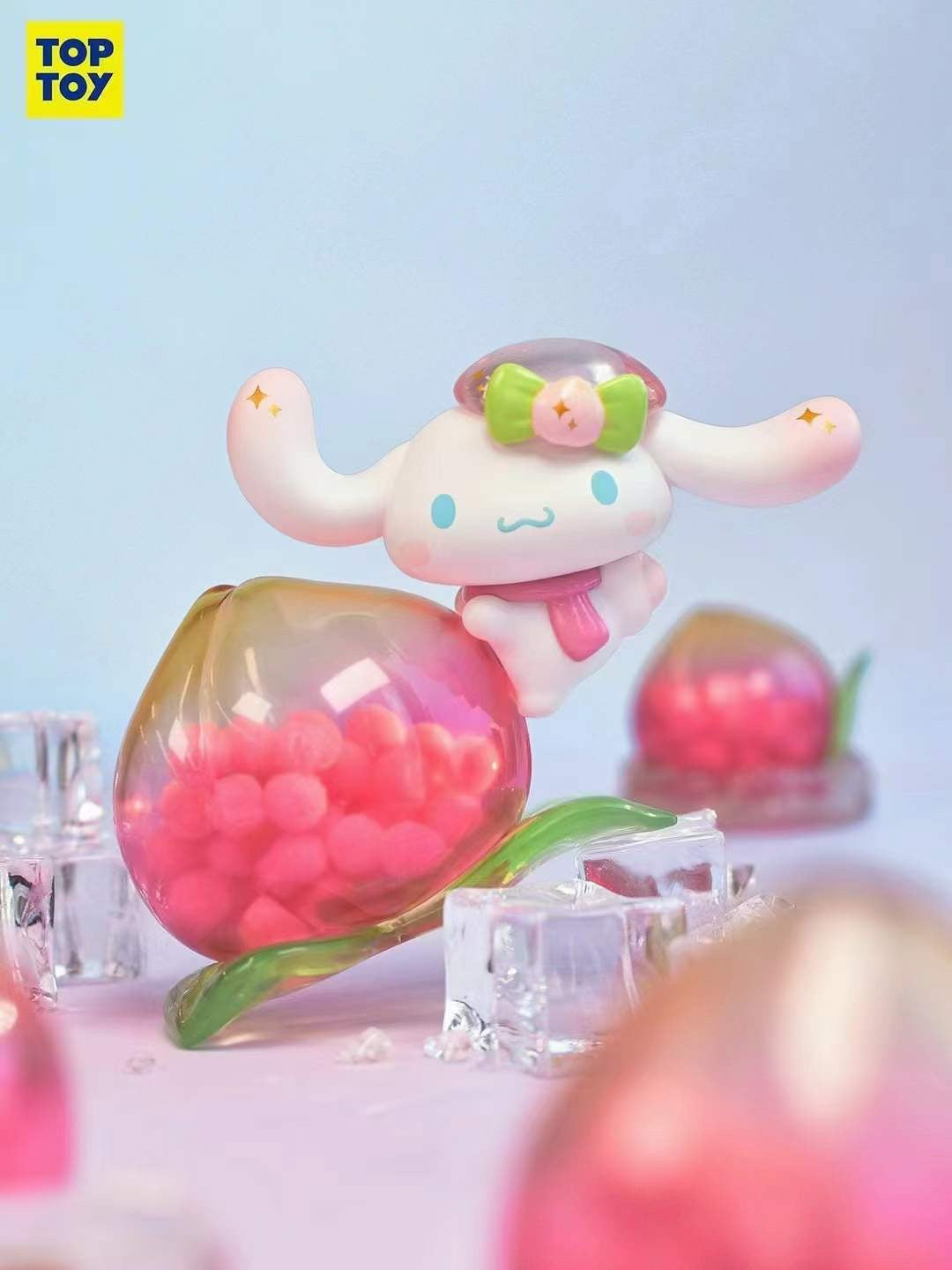 Coffret aveugle Peach Paradise de dessin animé rose
