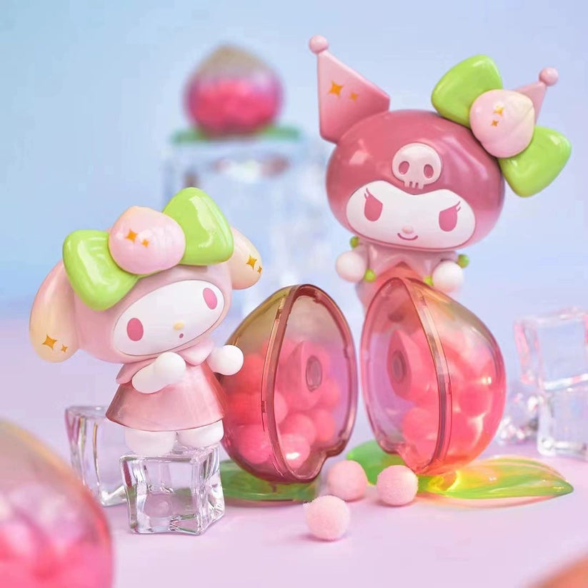 Coffret aveugle Peach Paradise de dessin animé rose