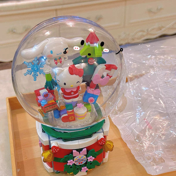 Kitty and Cinna Christmas Music Box Building Blocks