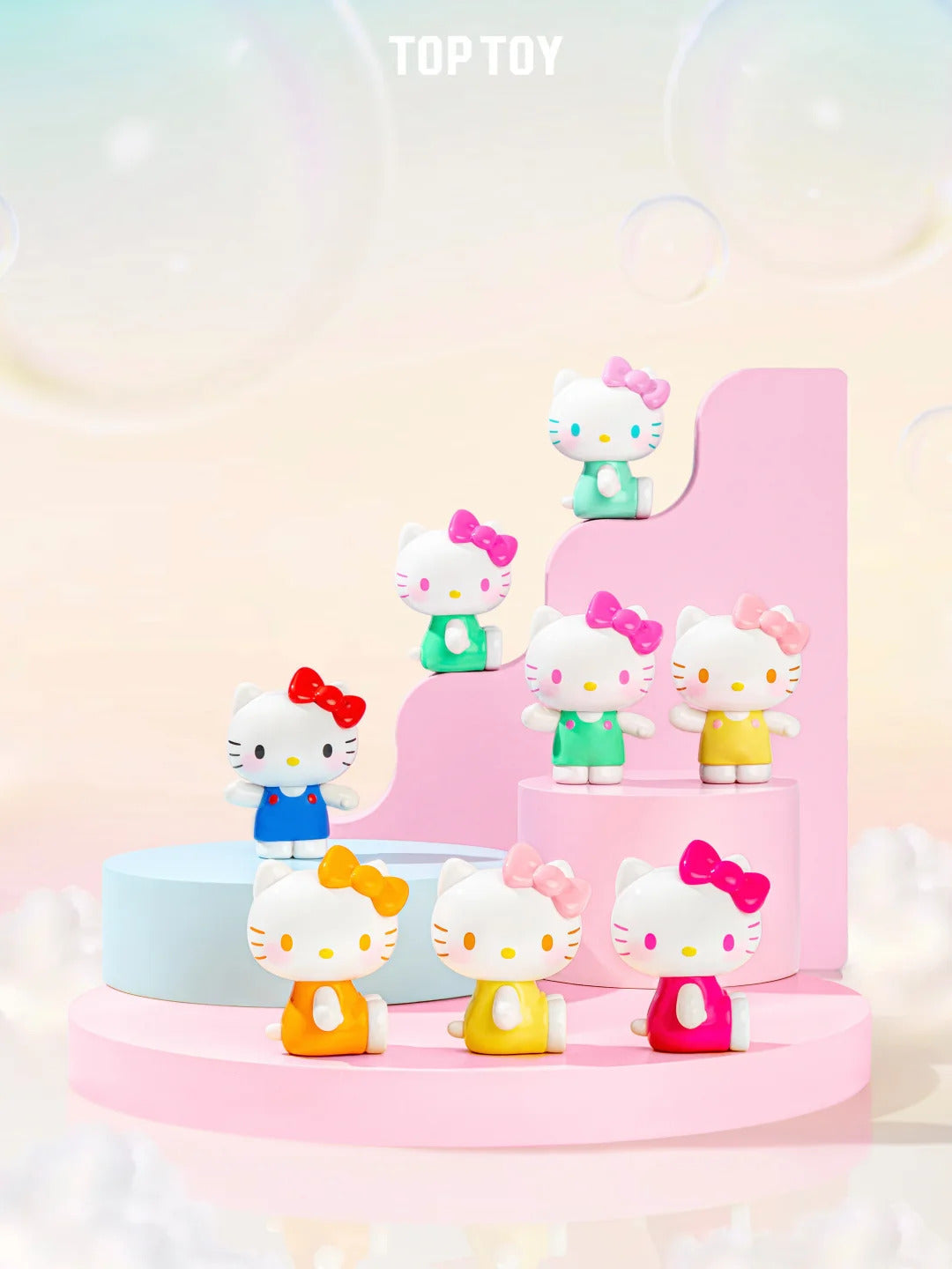Kitty Summer Rainbow Candy Mini Figures blind bag (3 pcs in a bag)