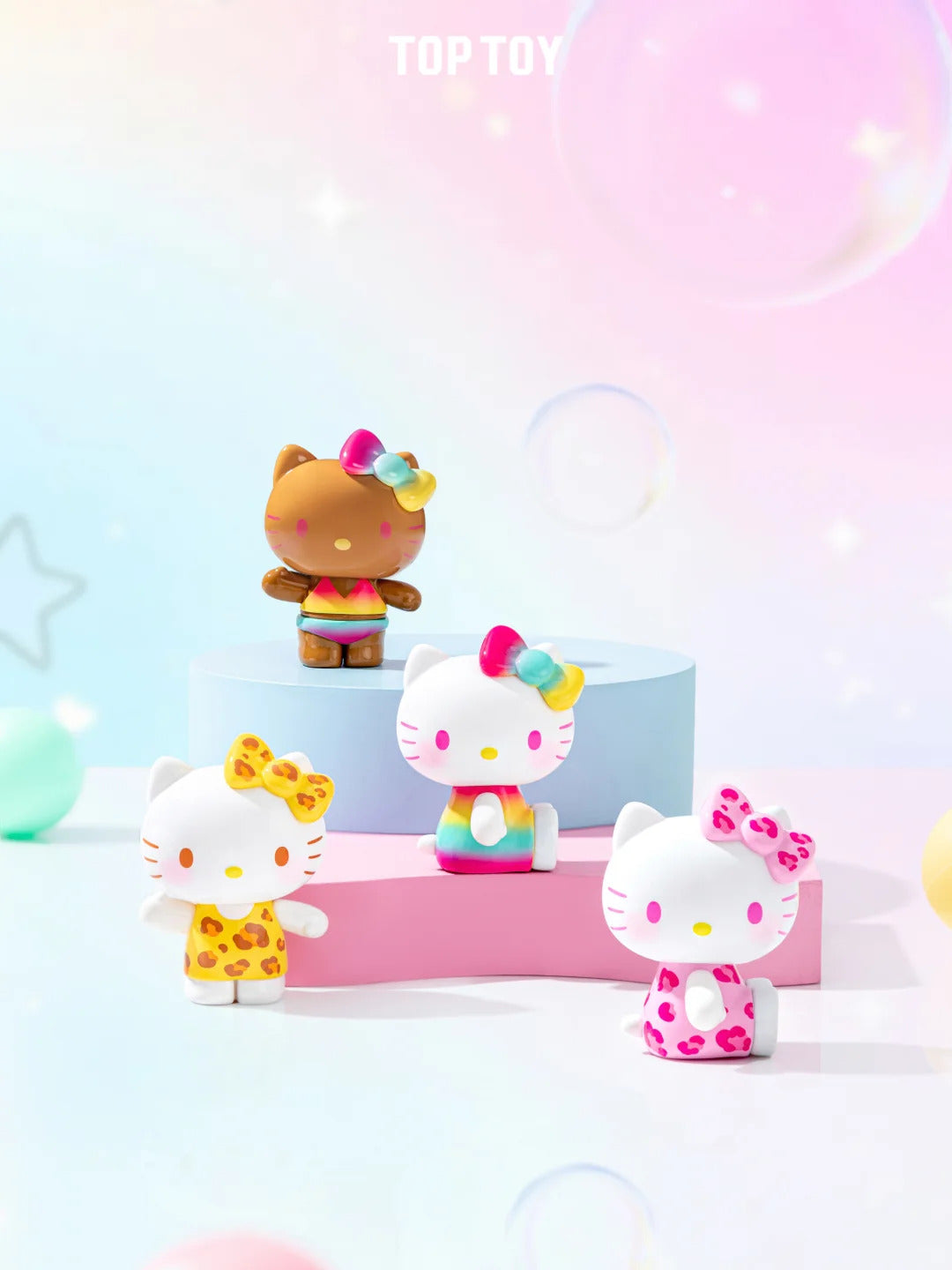 Kitty Summer Rainbow Candy Mini Figures blind bag (3 pcs in a bag)