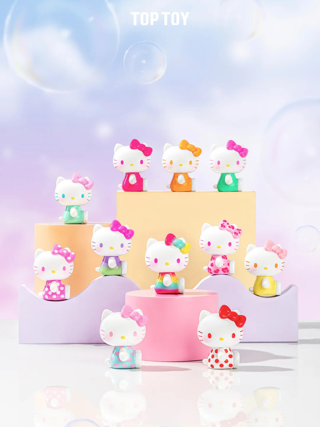Kitty Summer Rainbow Candy Mini Figures blind bag (3 pcs in a bag)