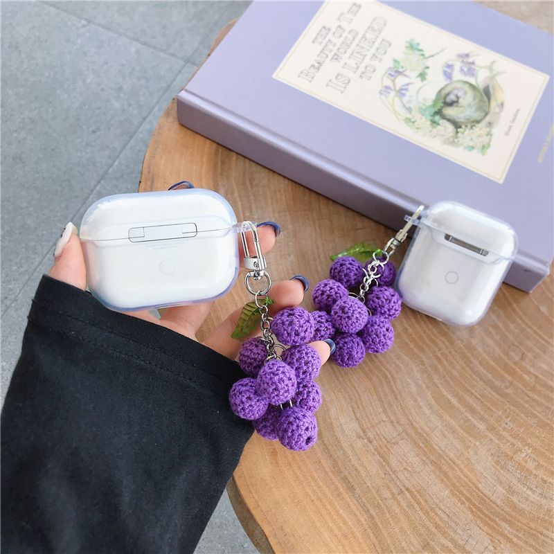 Grape Print AirPods Earphone Case Skin