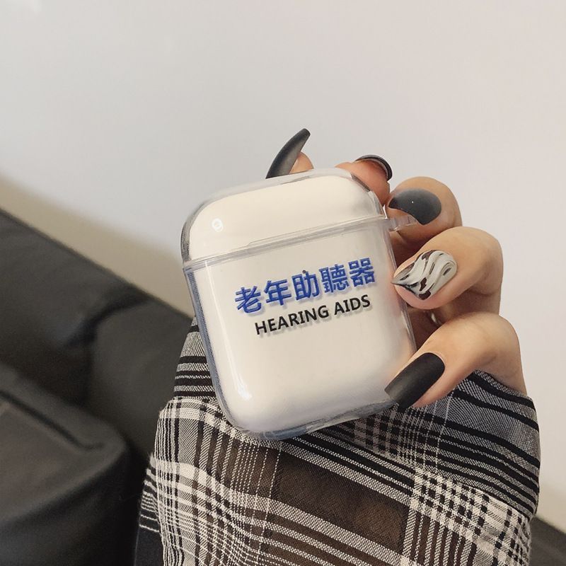 Chinese Characters Transparent AirPods / Pro Earphone Case Cover