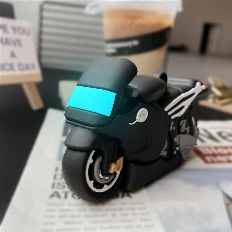 Motorcycle Silicone AirPods Earphone Case Skin