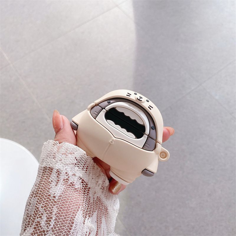 Shark Silicone AirPods Earphone Case Skin