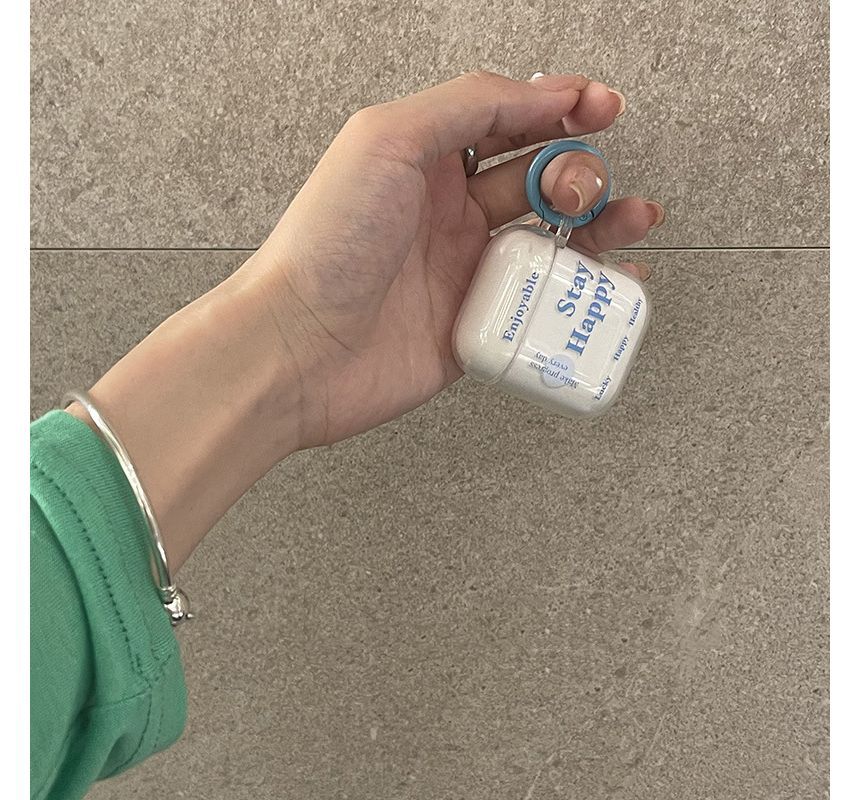 Lettering Transparent AirPods / Pro Earphone Case Skin