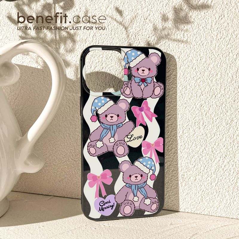 / Phone Bear Bow Case