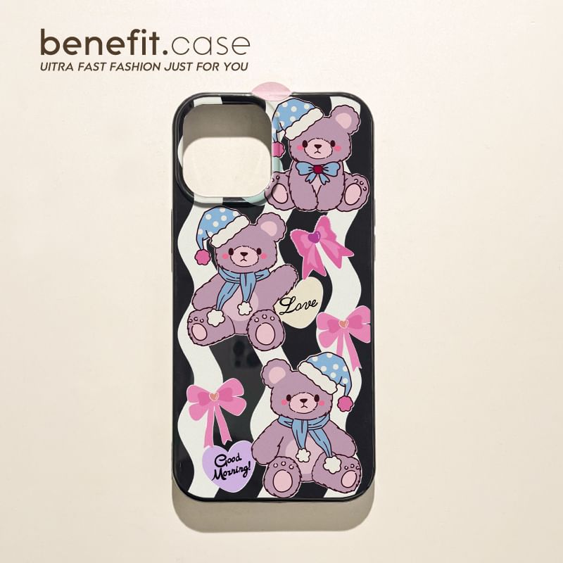 / Phone Bear Bow Case