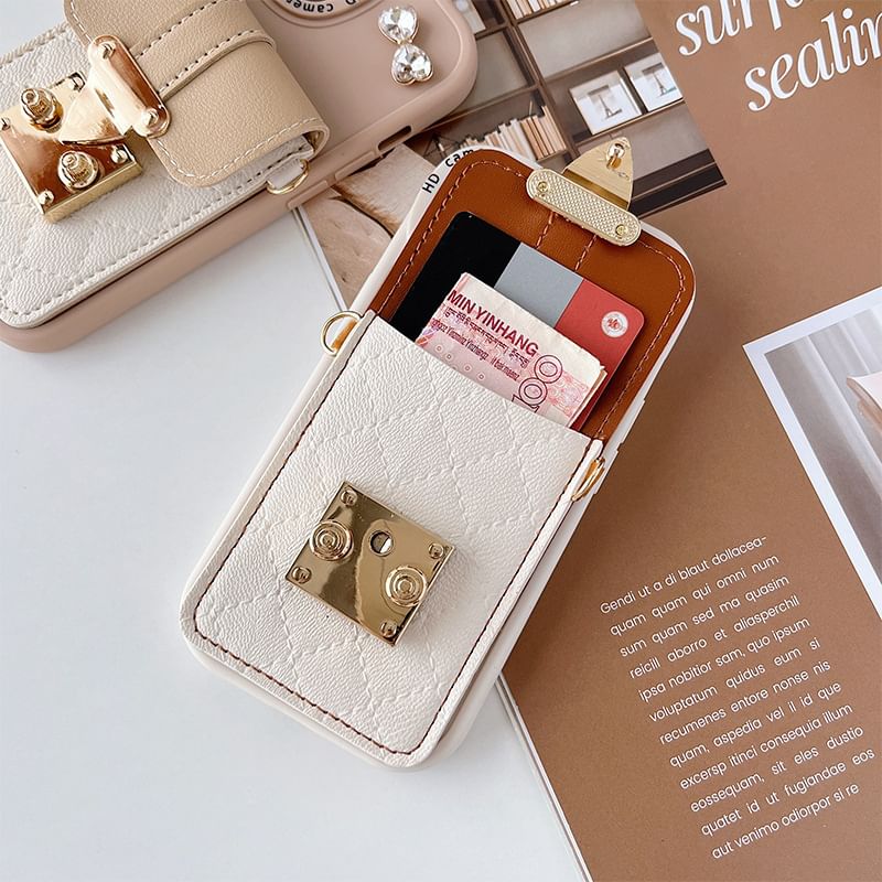 Card Holder Buckled Case Phone