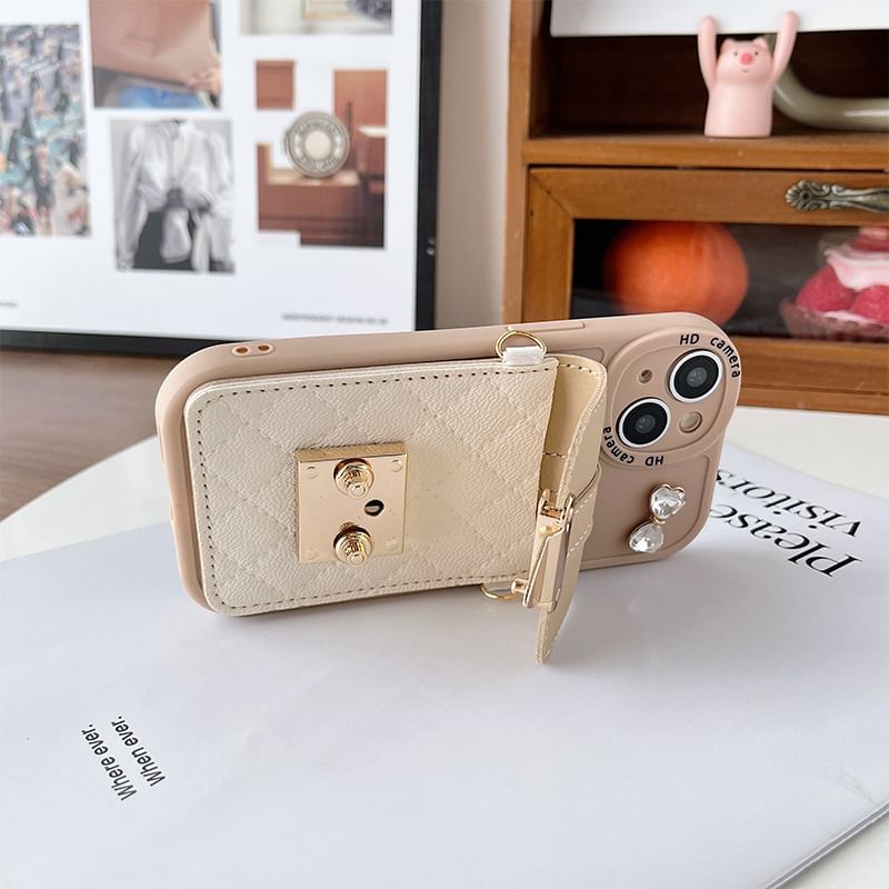 Card Holder Buckled Case Phone