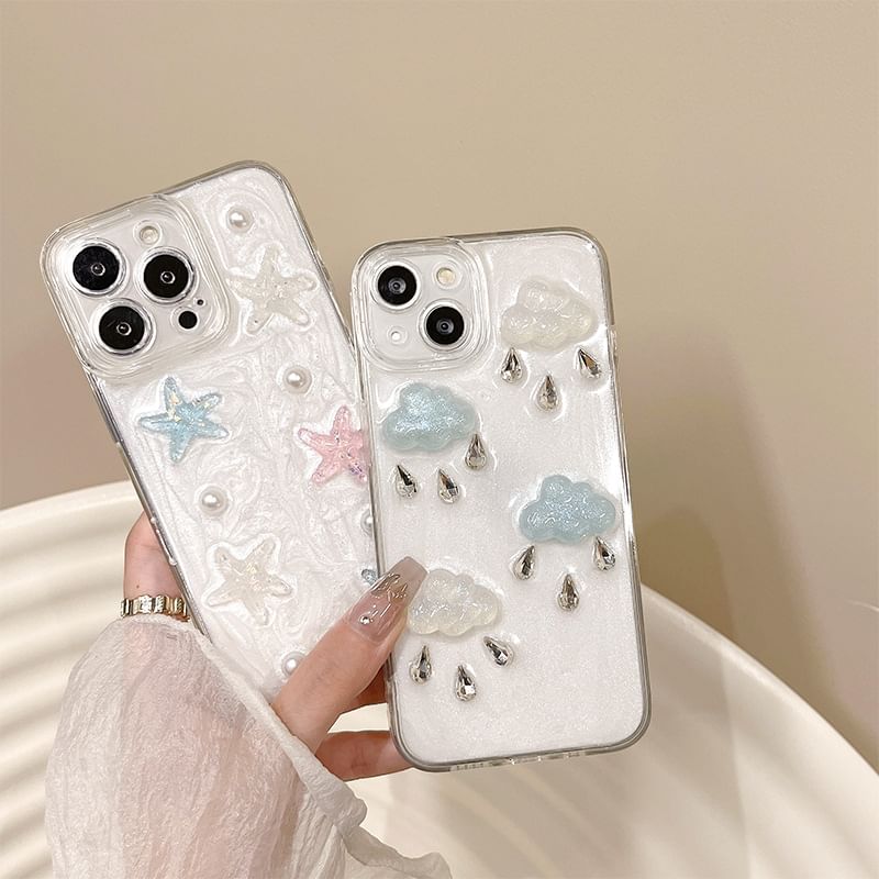 Phone Cloud Starfish Rain Case /