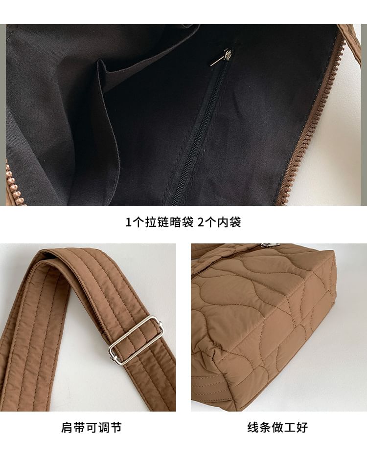 Quilted Crossbody Plain Bag